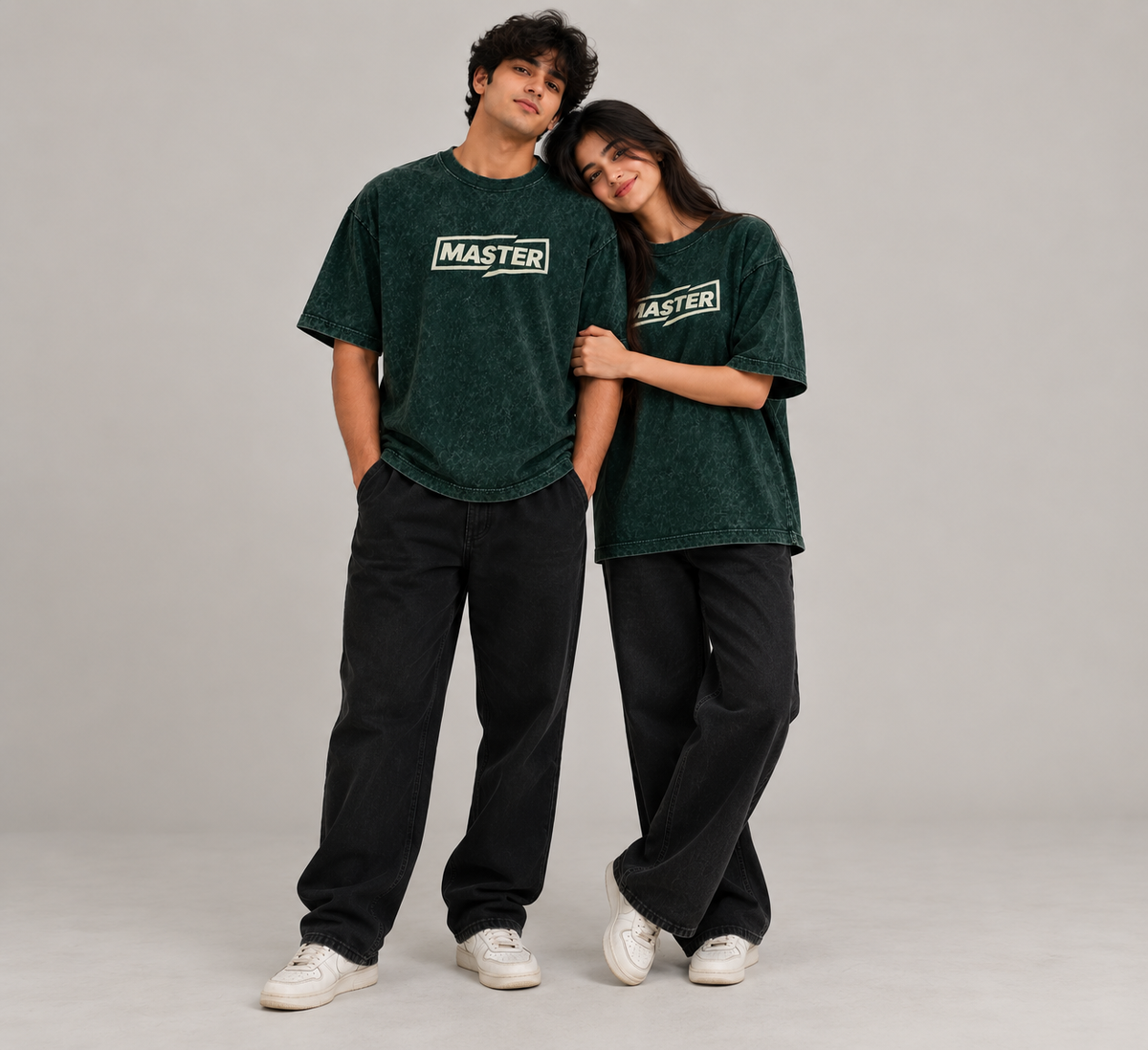 MASTER - Unisex Acid Washed Oversized Tee